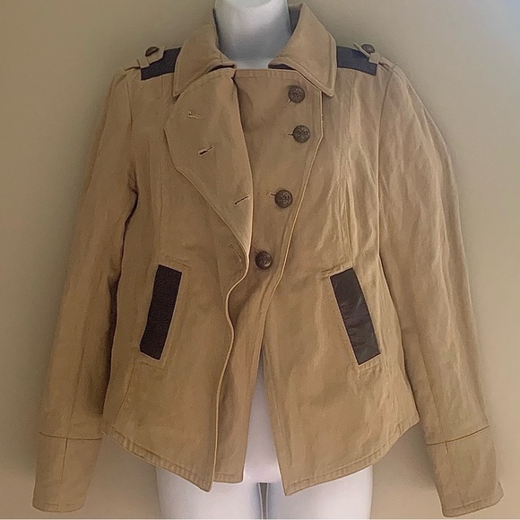 Mackage Double Closure Leather Trim Jacket - Picture 6 of 16
